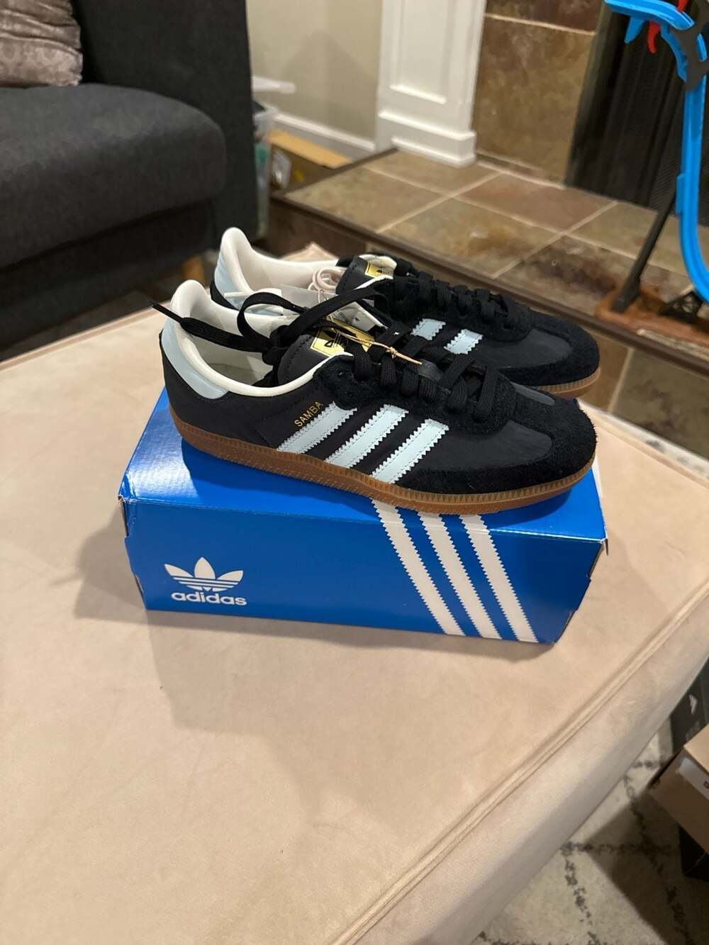 Adidas Samba OG W Carbon Almost Blue Women's Size 5.5